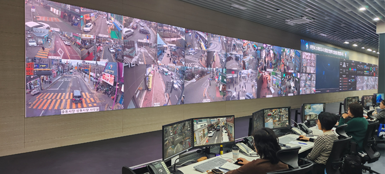 부천시 CCTV 관제센터 모니터링 작업장