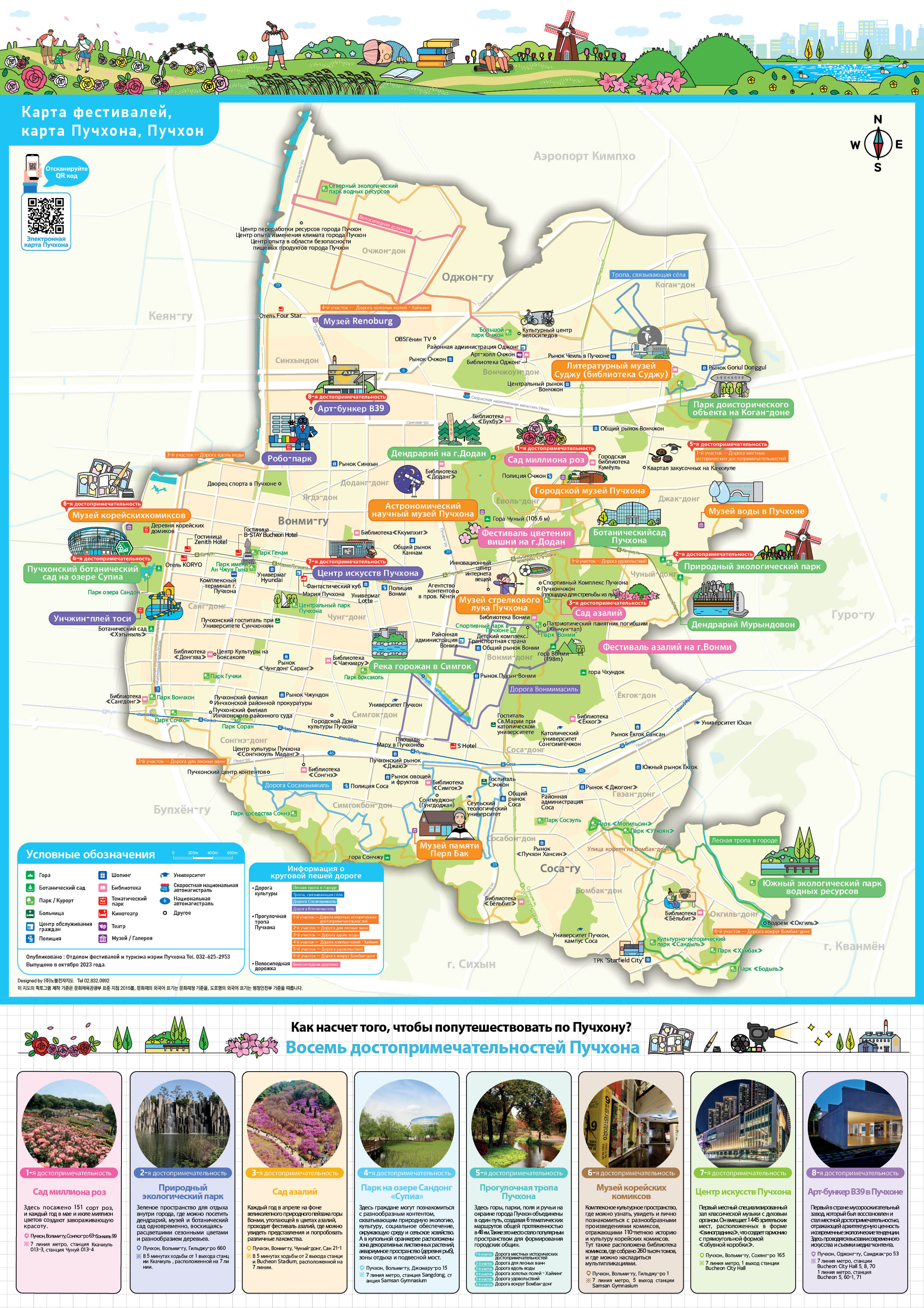 Карта города Пучхон