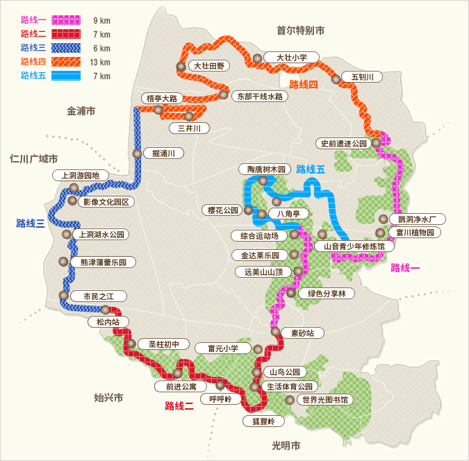 富川环林道总览图