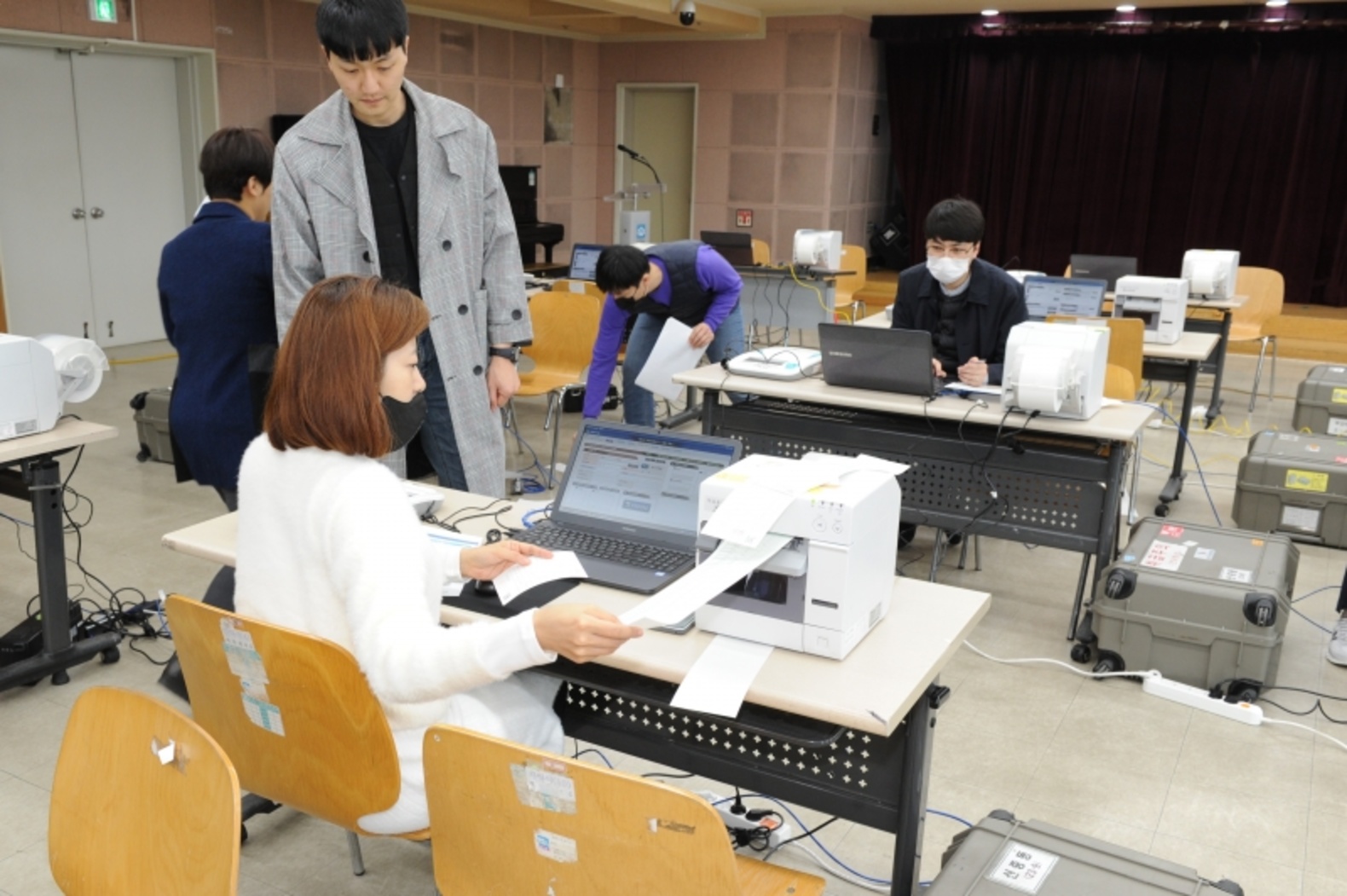 제21대 국회의원선거 사전투표 모의시험 이미지